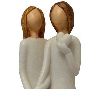 Female Couple Mother Daughter Sisters Best Friends Partners Faux Candle Hearts